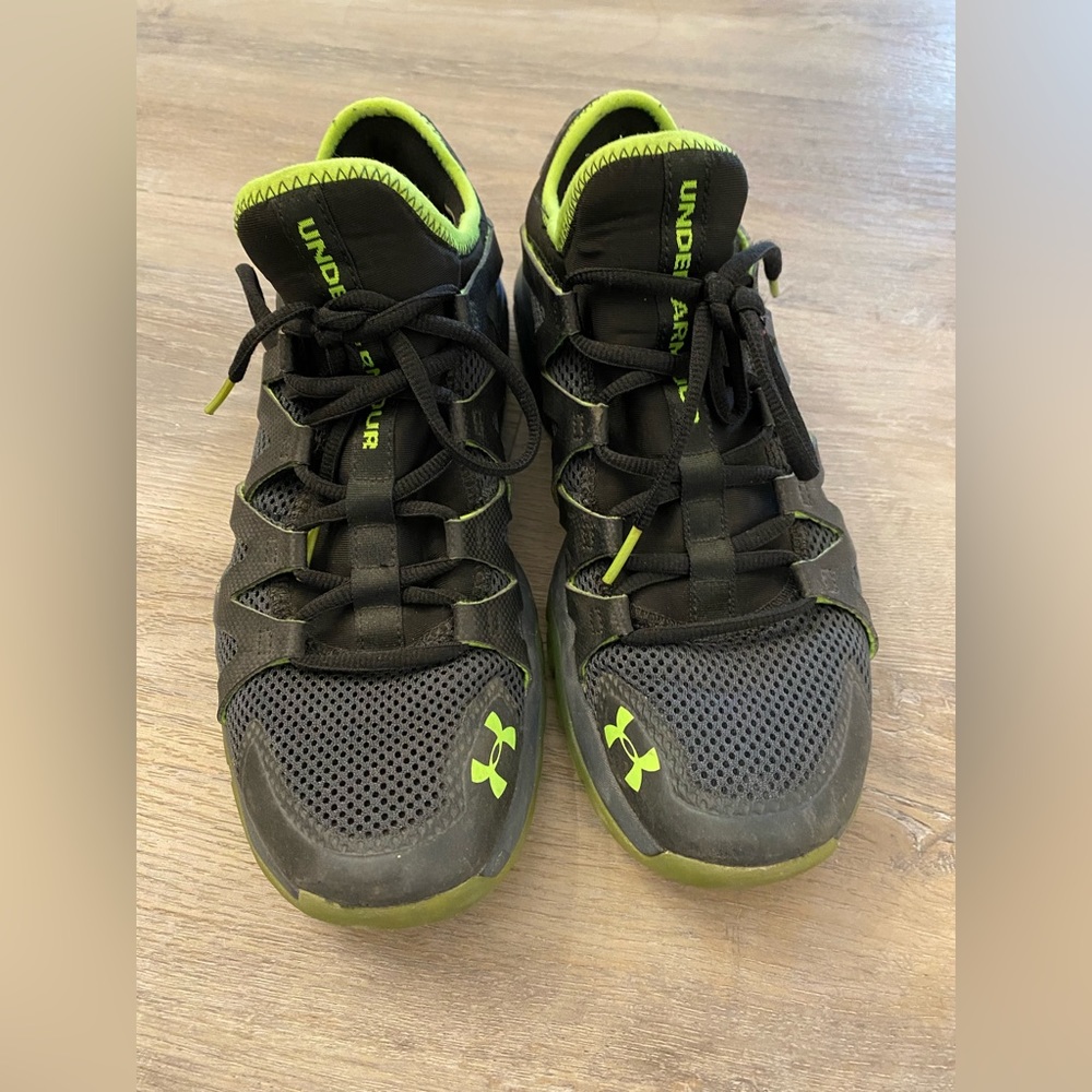 Under Armour Charged Phenom 2 Training Shoes Black/Green Men’s Size 9